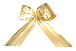 Kokarda plastikowa zewnętrzna złota (15) 40*40*70cm
