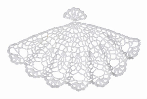 Wachlarz z koronki 15cm do powieszenia (G-590885)