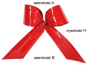 Kokarda plastikowa zewnętrzna czerwona (20) 50*80*50 cm
