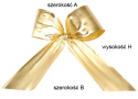 Kokarda plastikowa zewnętrzna złota (10) 35*35*60cm
