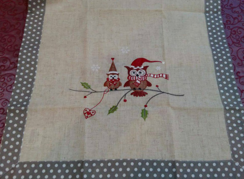 Bieżnik 40*140cm sowy - w ozdobnym pudełku (Niko 2491) -40%