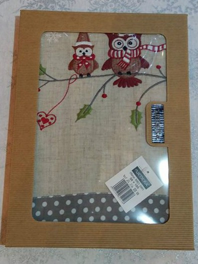 Bieżnik 50*100cm sowy - w ozdobnym pudełku (Niko 2491) -40%