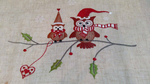 Bieżnik 50*100cm sowy - w ozdobnym pudełku (Niko 2491) -40%