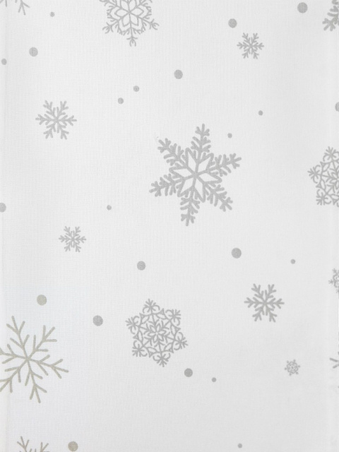 Bieżnik 30*120cm bawełniany biały ze śnieżynką (SJ2-312) -20%