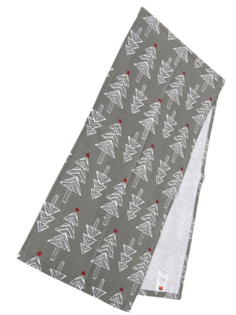 Bieżnik 40*180cm bawełniany szary w białe choinki (SJ8-4180) -40%