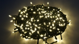 Lampki LED 300L 14,9m wew/zew biały ciepły(10/15/LED)