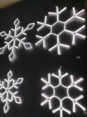 LED neonflex lights plastic steady outdoor snowflake (490893)