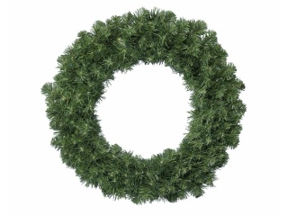 Wianek z igliwia choinkowy zielony bardzo duży 120cm (680457)