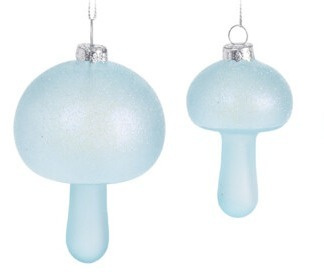 Kpl. 2 grzybków szklanych transparentnych 2kolory (350866)-20%