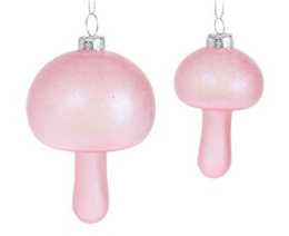 Kpl. 2 grzybków szklanych transparentnych 2kolory (350866)-20%