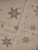 Bieżnik 40*180cm bawełniany biały ze śnieżynką (SJ2-418) -40%