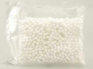 Tiny white glitter balls (bag) (CV11739-1)-20%