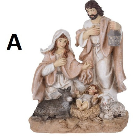 Szopka Św.Rodzina poliresing (017101) h:18*17*9cm -20%