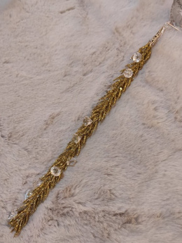 Zawieszka gałązka brokatowa 35cm z diamencikami 3kolory (BX19202)-20%