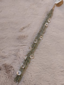 Zawieszka gałązka brokatowa 35cm z diamencikami 3kolory (BX19202)