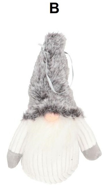 Zawieszka skrzat futrzana czapka22*13*8cm (NM1M10-102A)-20%