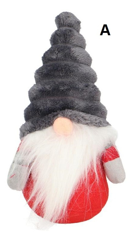 Zawieszka skrzat w kręconej czapce welurowej 2kolory (NM1M10-105)-20%