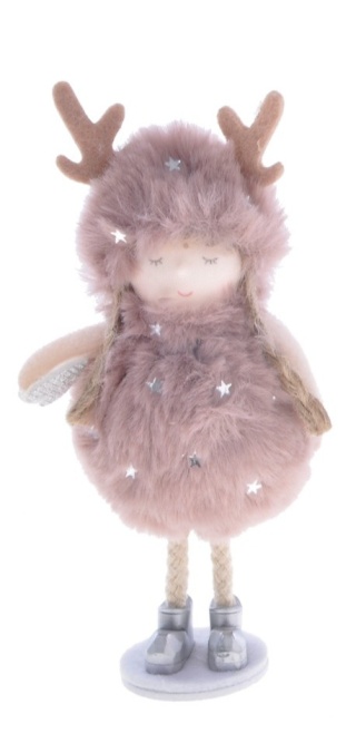 Dziewczynka na podstawie pompon 16cm (DT-201-0154) -20%