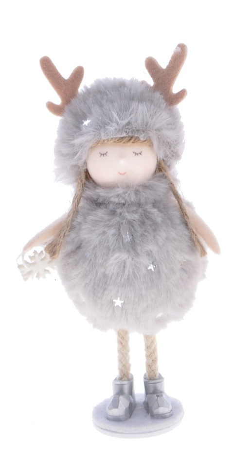 Dziewczynka na podstawie pompon 16cm (DT-201-0154) -20%