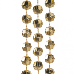 Łańcuch koralików lusterkowych złotych 900cm (005024)