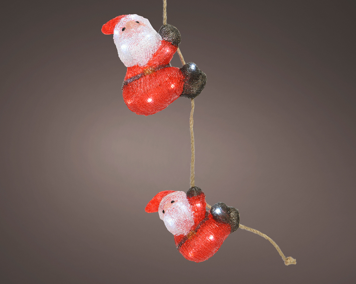 2 Mikołaje akrylowe "wspinające się" (491215)