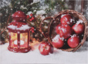 Obraz canvas LED latarenka i jabłka (ANB001030)