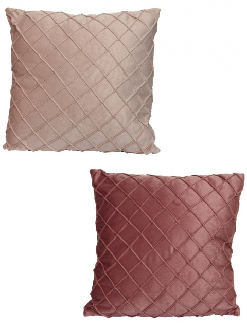 Poduszka welurowa pikowana 2kolory 40*40cm (613303)-20%