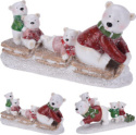 Rodzina misiów ceramicznych na sankach (046797)-20%