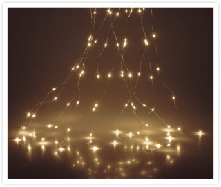 Lampki na druciku 300LED wiązka 10*300cm białe ciepłe (X5701520;AX8702530)