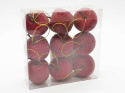 Zawieszki 9 jabłek "cukrowych" z ogonkiem (TG61386-3)