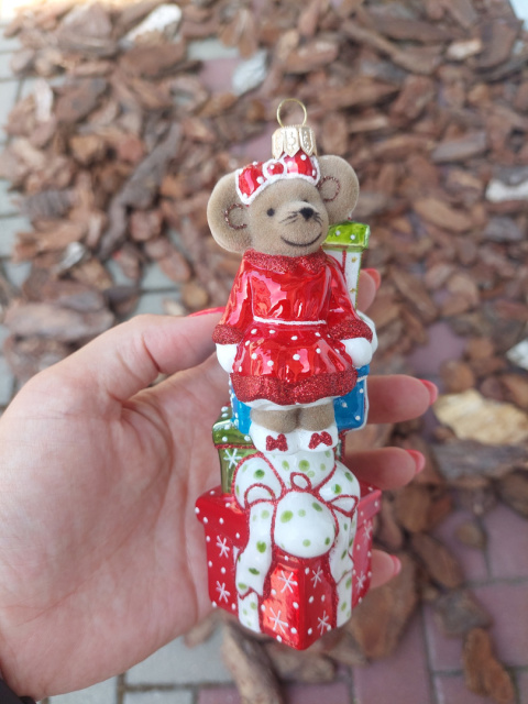 Bombka Baltica: Myszka na prezentach (372)W