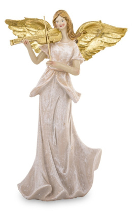Anioł ze skrzypcami (z jej prawej strony) złote skrzydła (133290)