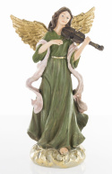 Anioł ze skrzypcami zielona sukienka (147958)