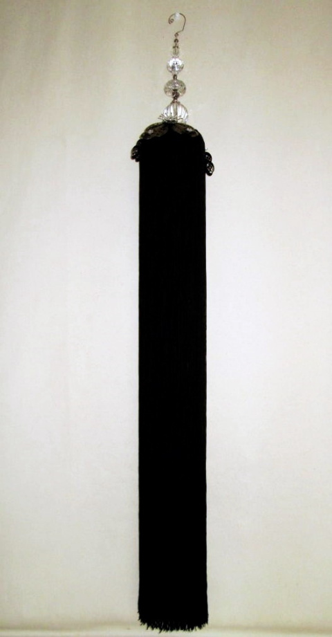 Chwost czarny big 110cm z akrylem (PS0398)