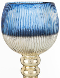 Kielich szklany złoto niebieski średni (154408)