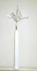 Ptak akrylowy z białym chwostem 50*23cm (PS0327)