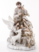 Szopka Św.Rodzina z aniołem szampańska na podstawie (147003)