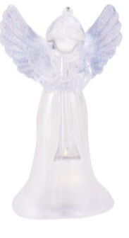 Zawieszka aniołek akryl mały LED 4wzory (AX5304370)-20%