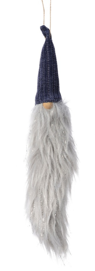 Zawieszka głowa skrzata z długą brodą 2wzory (521975)-20%