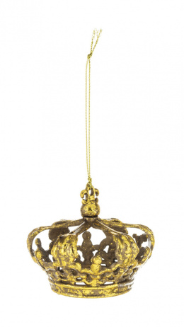 Zawieszka korona antyczne złoto (133130)