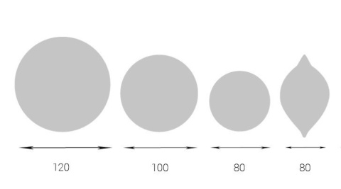 Bombki 120mm dekorowane ornament kpl.4szt: KOLEKCJA NIEBANALNA
