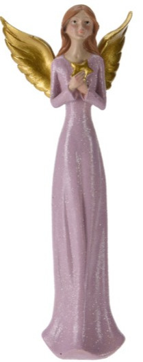Aniołek poliresing smukły fioletowa sukienka (086340)