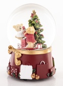 Kula wodna z misiami, choinką i pozytywką(124948)