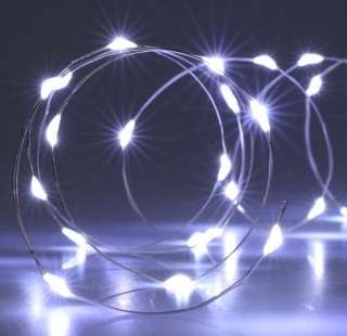 40LED cold wire lights 195cm battery-powered (AX9730420)