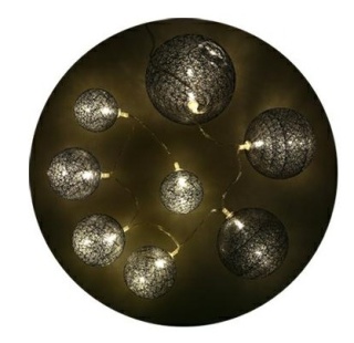 Girlandka LED kule grafit (TA8109-49)
