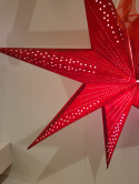 Gwiazda papierowa lampa czerwona welurowa (484563)