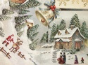 Obrus gobelinowy Świąteczne miasteczko 140x240cm (SW247)