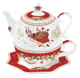 Tea for one komplet do herbaty Mikołaj w saniach (880-9193)
