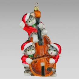 Bombka Komozja: Koty ze skrzypcami (1859K03)