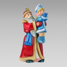 Bombka Komozja: Mikołaj trzymający dziewczynkę (4781K00)